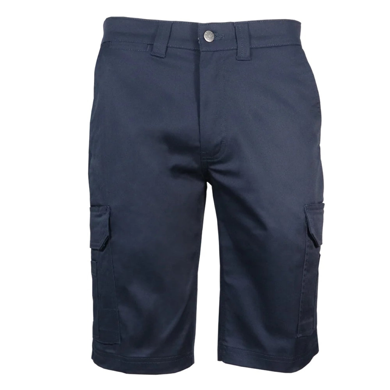 Navy shorts on a white background