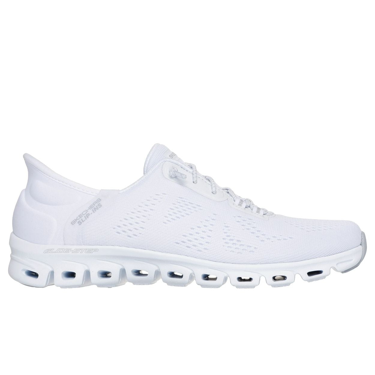 White shoe on a white background
