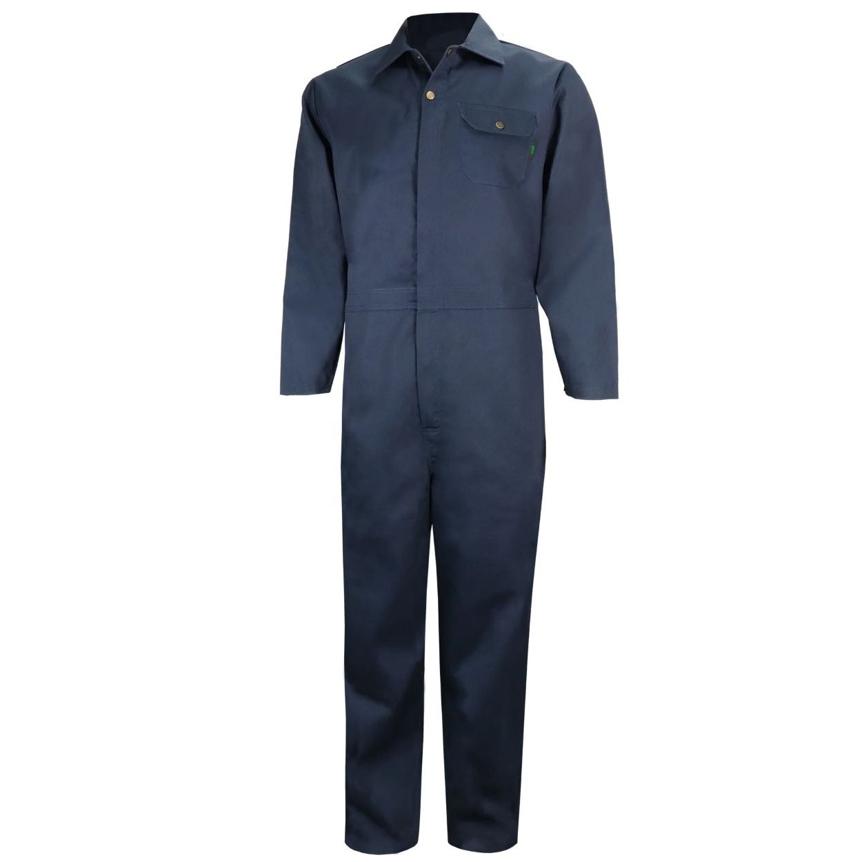 Navy coveralls on a white background