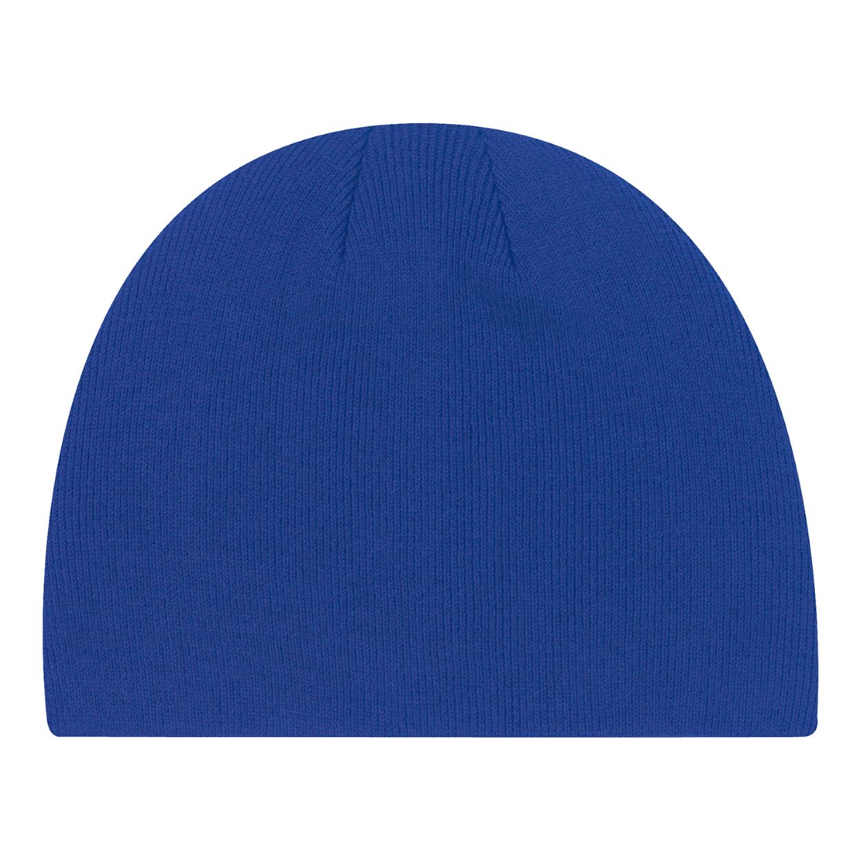 Royal blue tuque on a white background