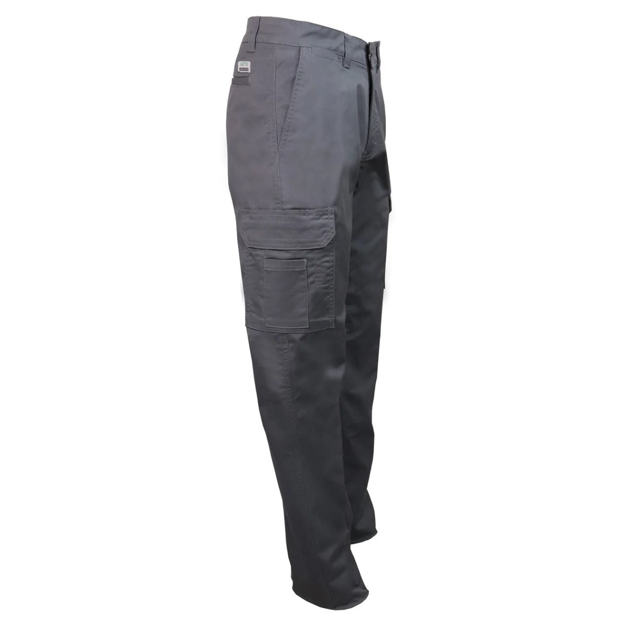 Grey pants on a white background