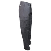 Grey pants on a white background