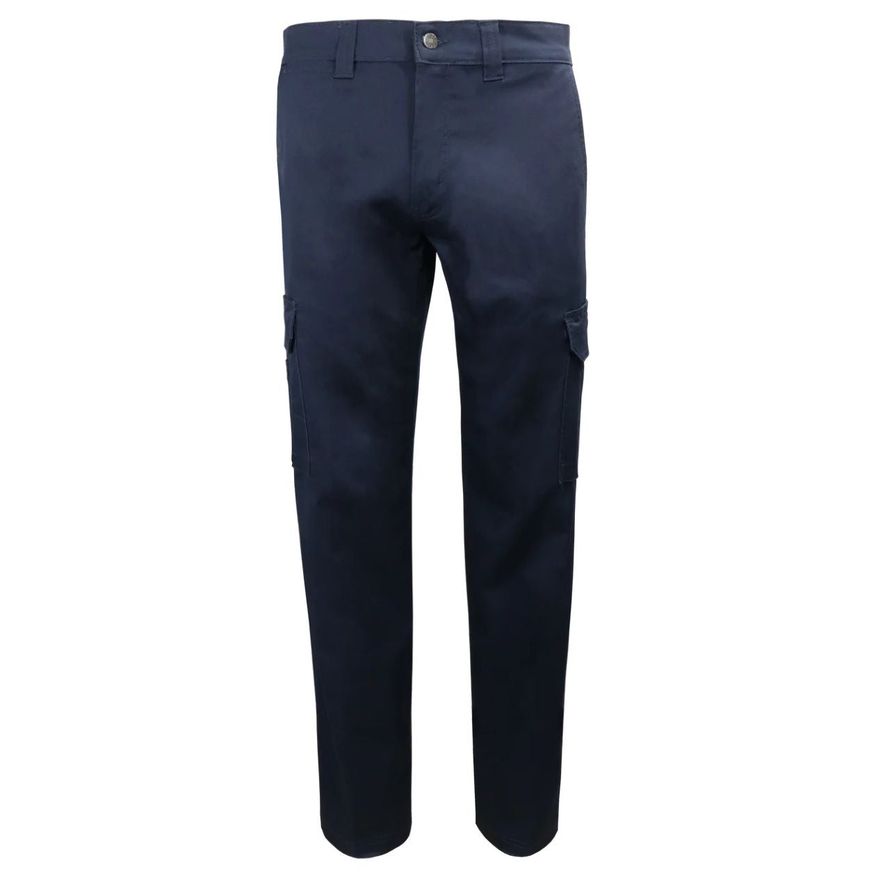 Navy blue pants on a white background