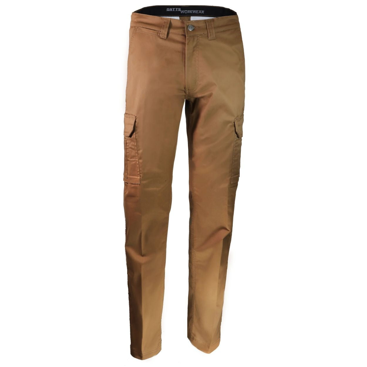 Tan pants on a white background