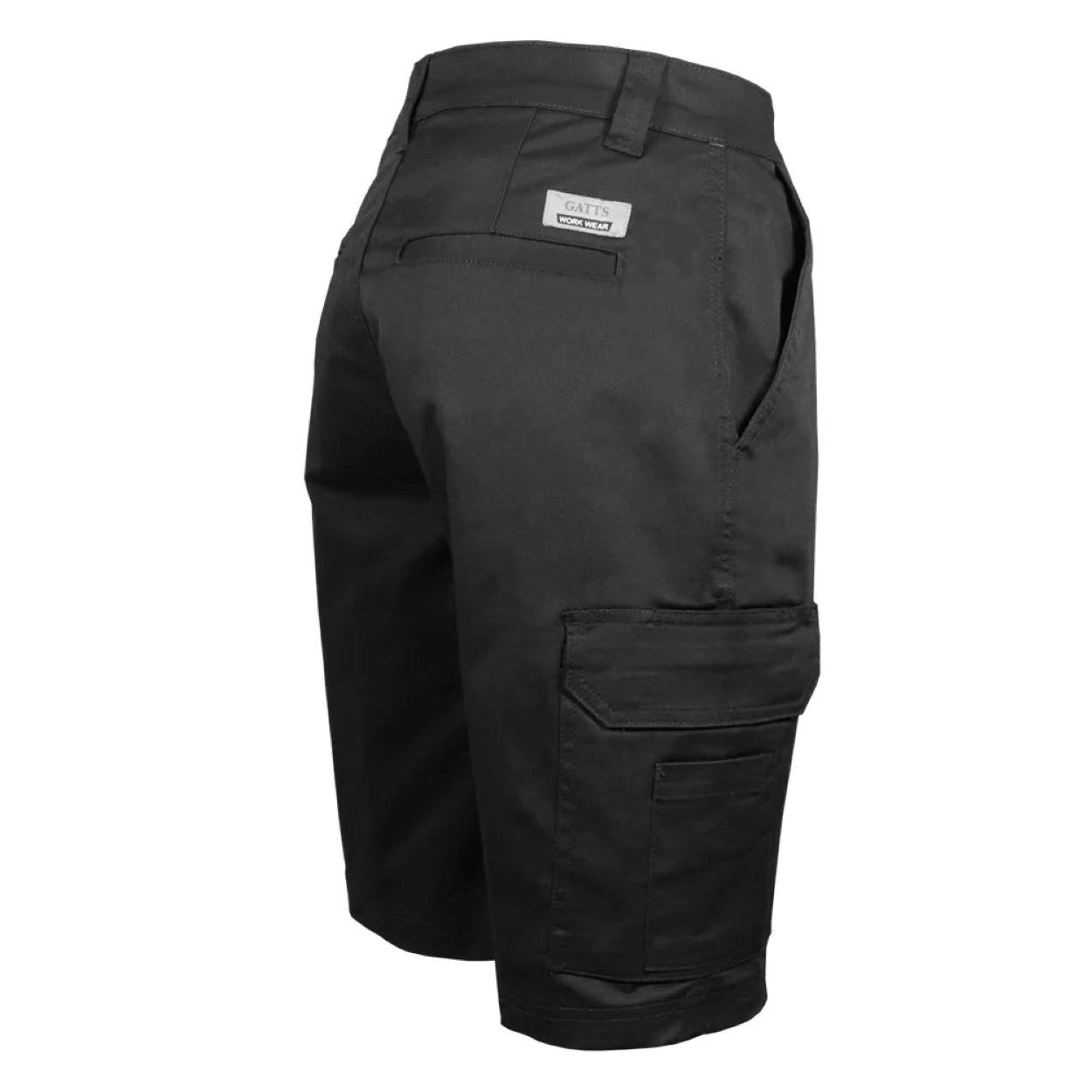 Black shorts on a white background