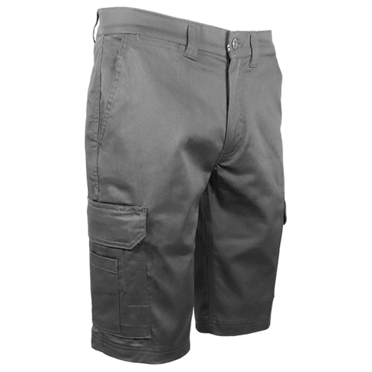 Grey shorts on a white background
