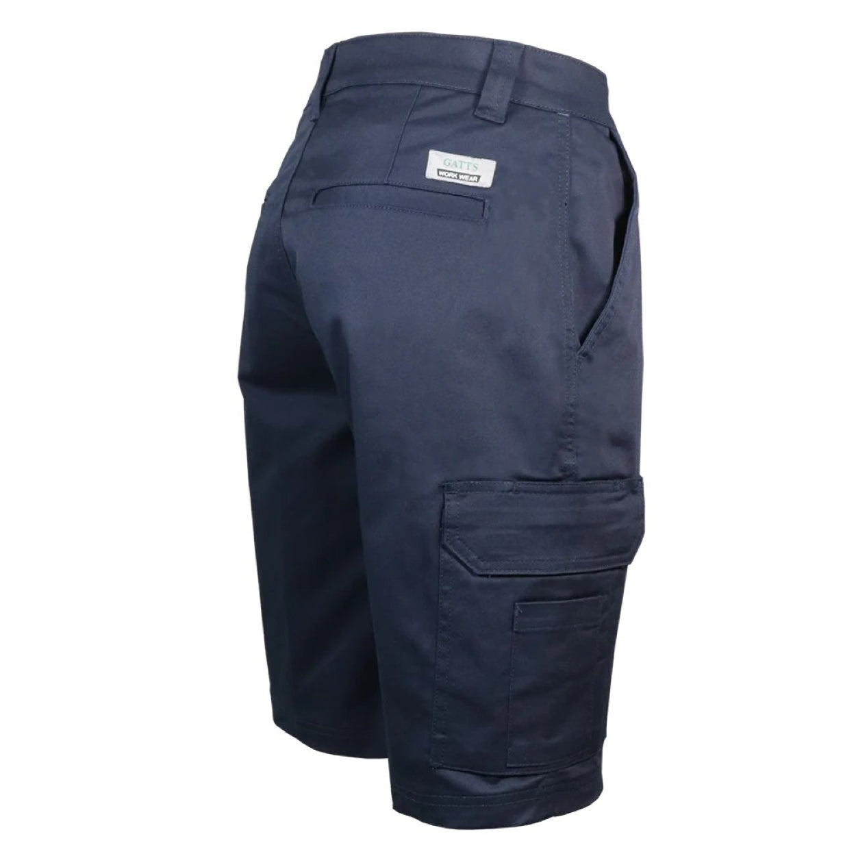 Navy shorts on a white background