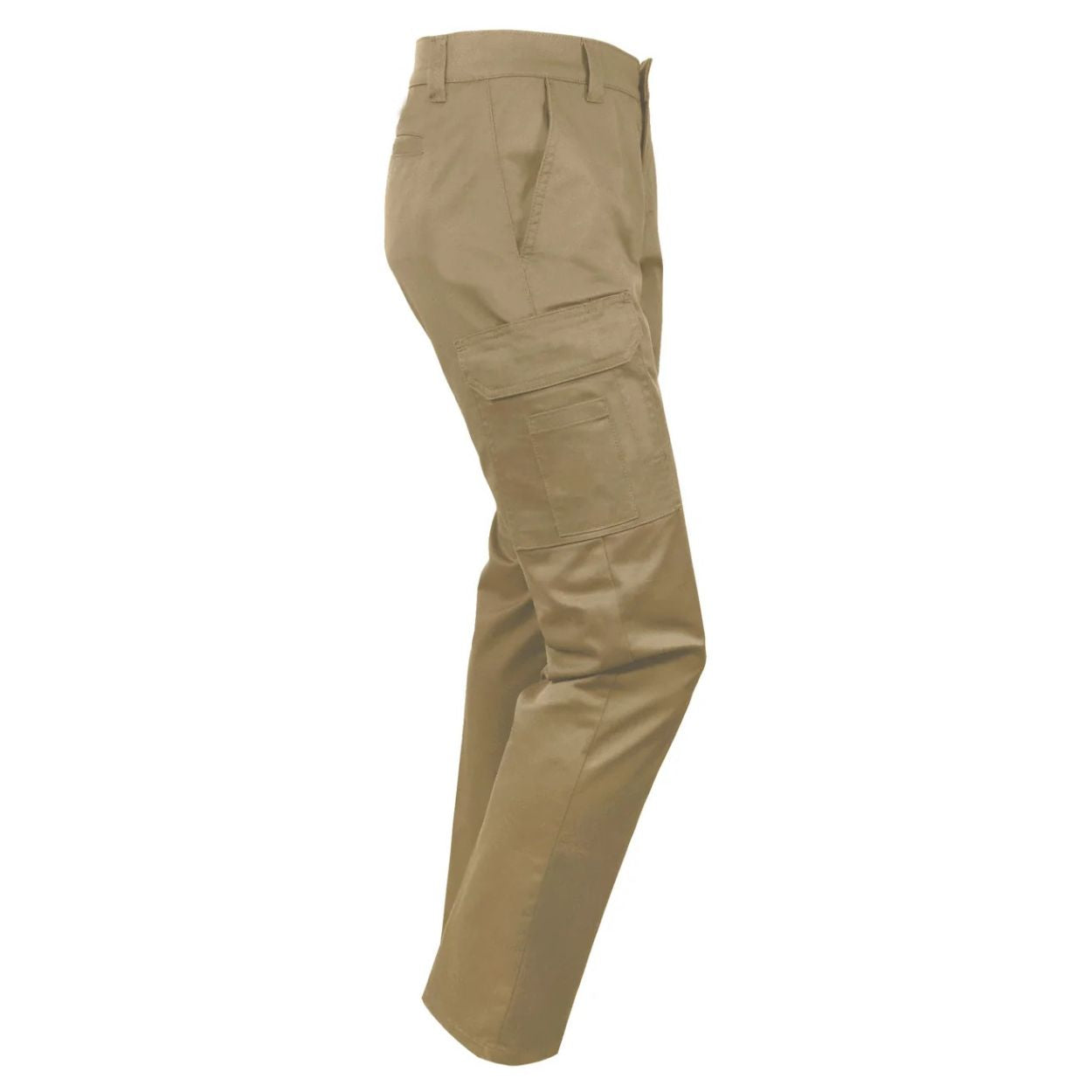 Khaki pants on a white background