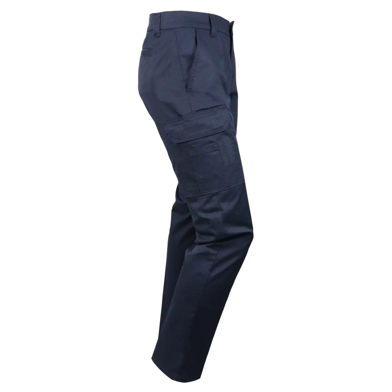 Navy blue pants on a white background