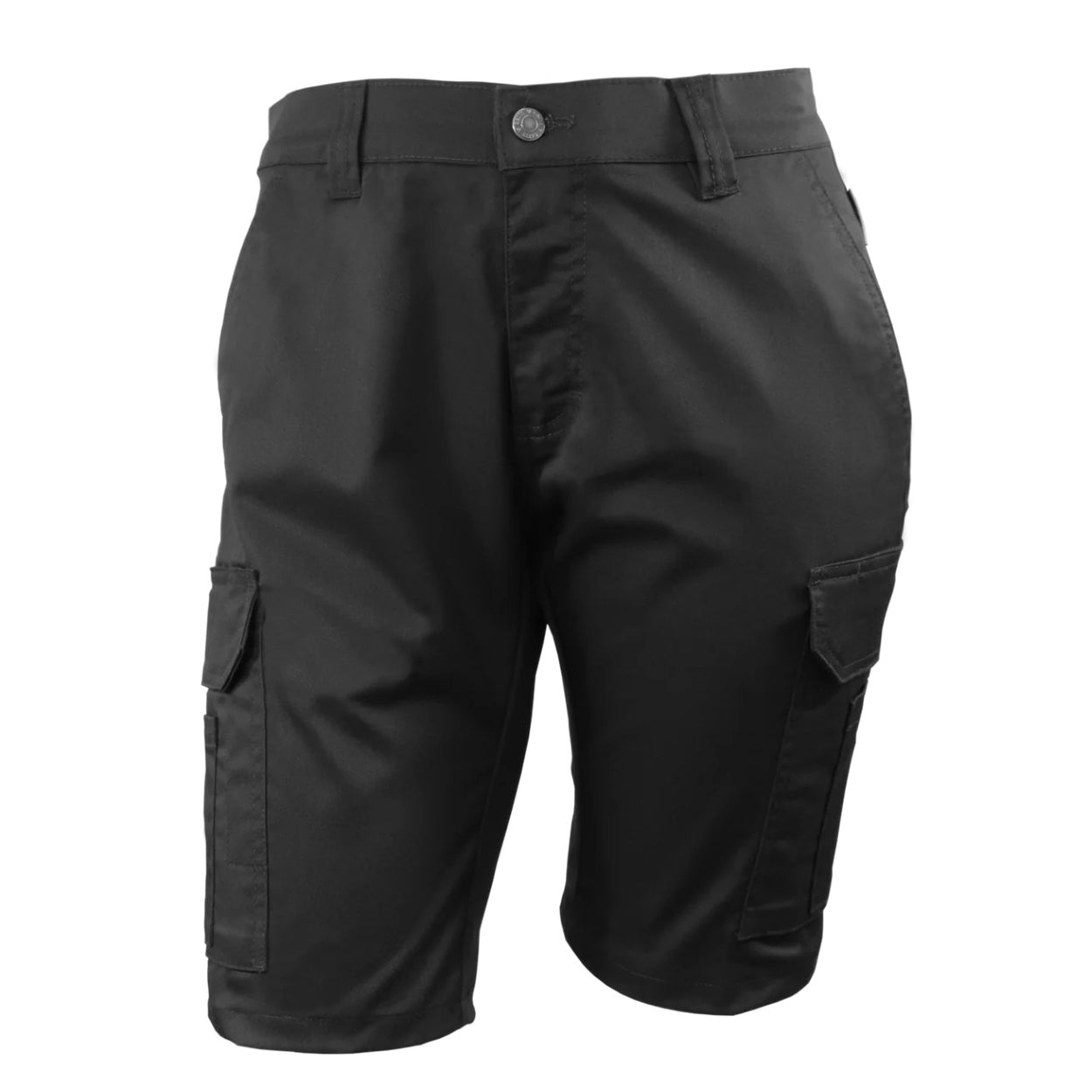 Black shorts on a white background