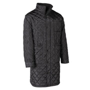 Black refrigeration jacket on a white background