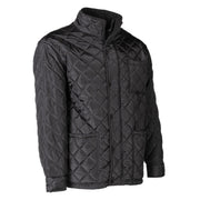 Black refrigeration jacket on a white background