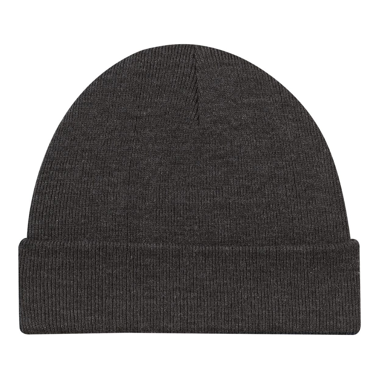Charcoal tuque on a white background