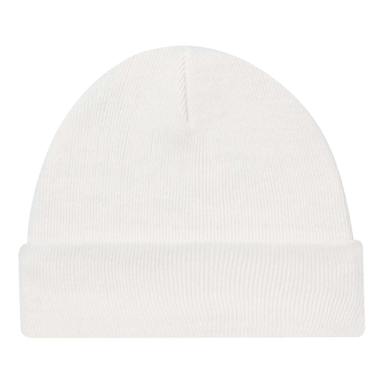 White tuque on a white background