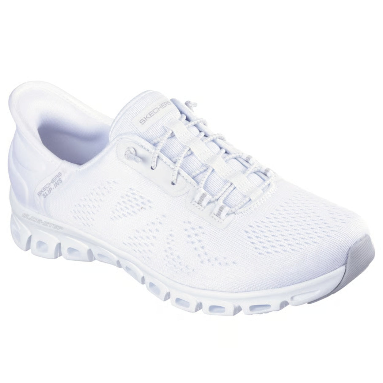 White shoe on a white background