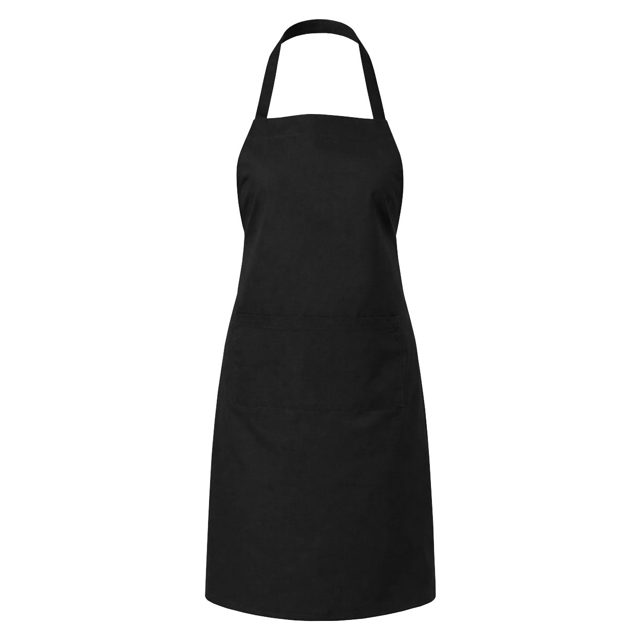 Black apron on white background