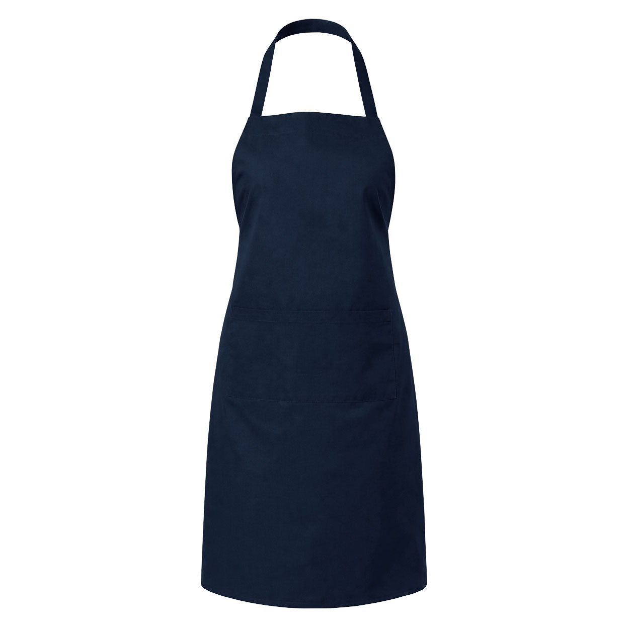 Navy apron on white background