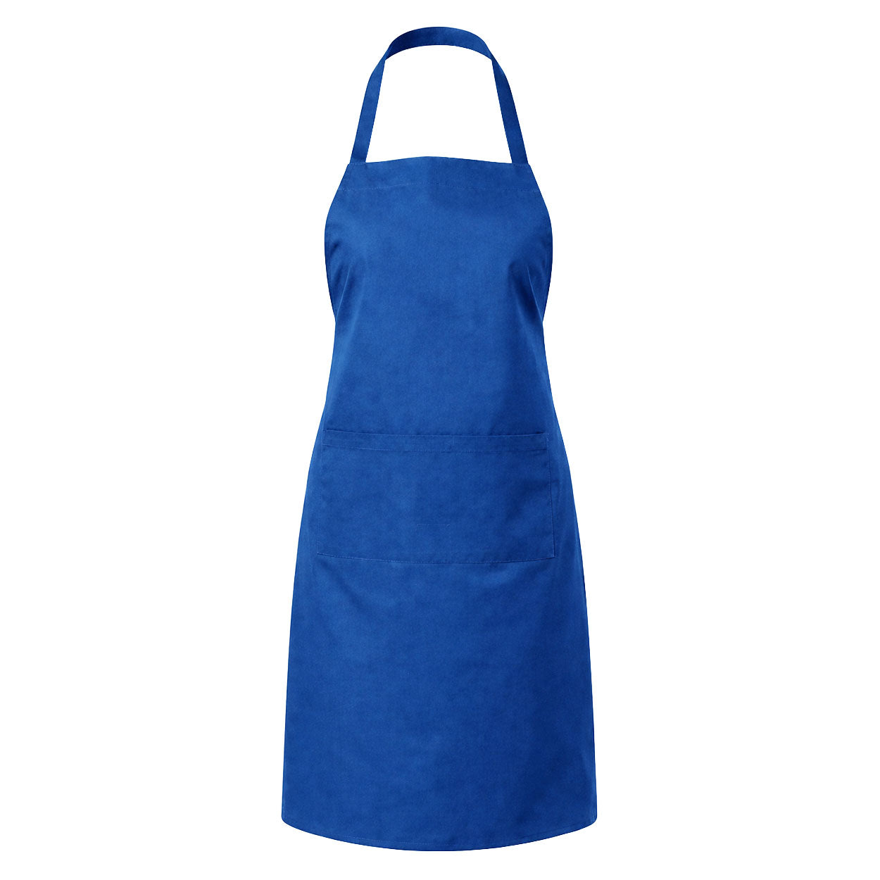 Royal Blue apron on white background