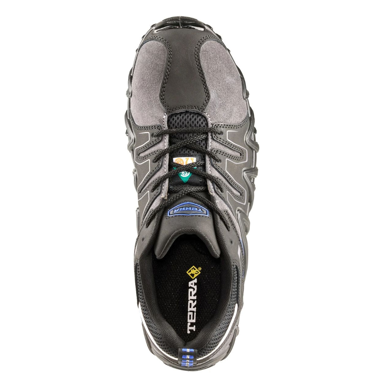 Black/grey shoe on a white background