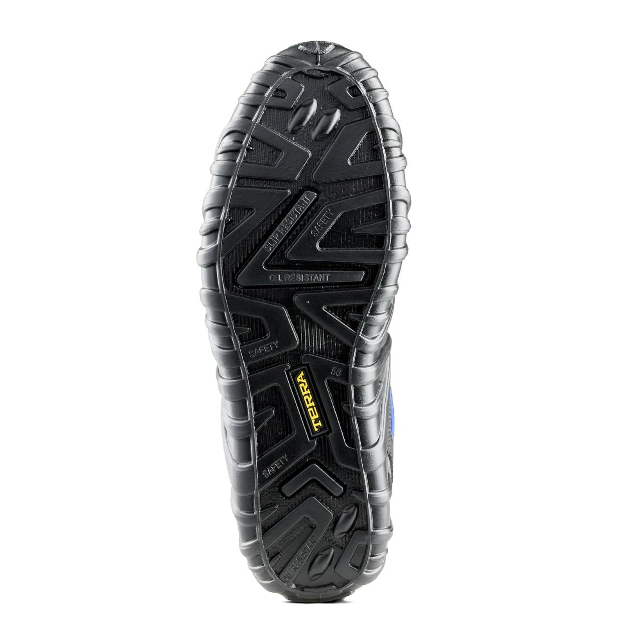 Black/grey shoe on a white background