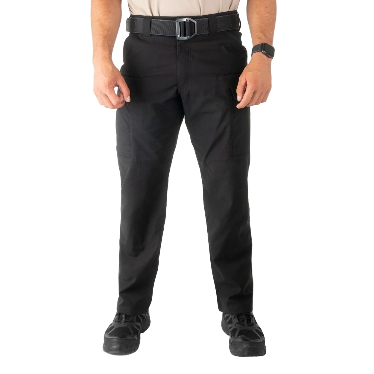 Black pants on a white background