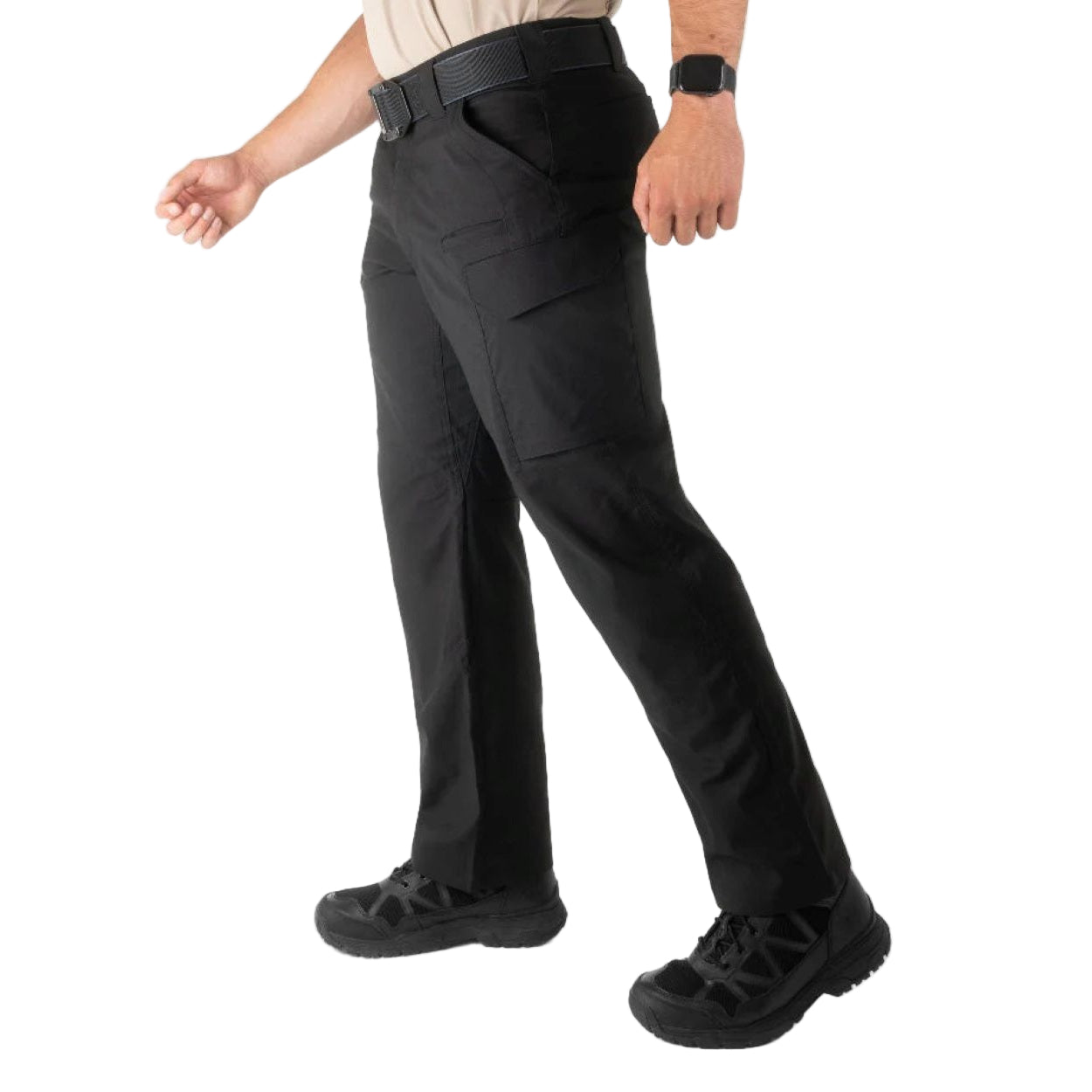 Black pants on a white background