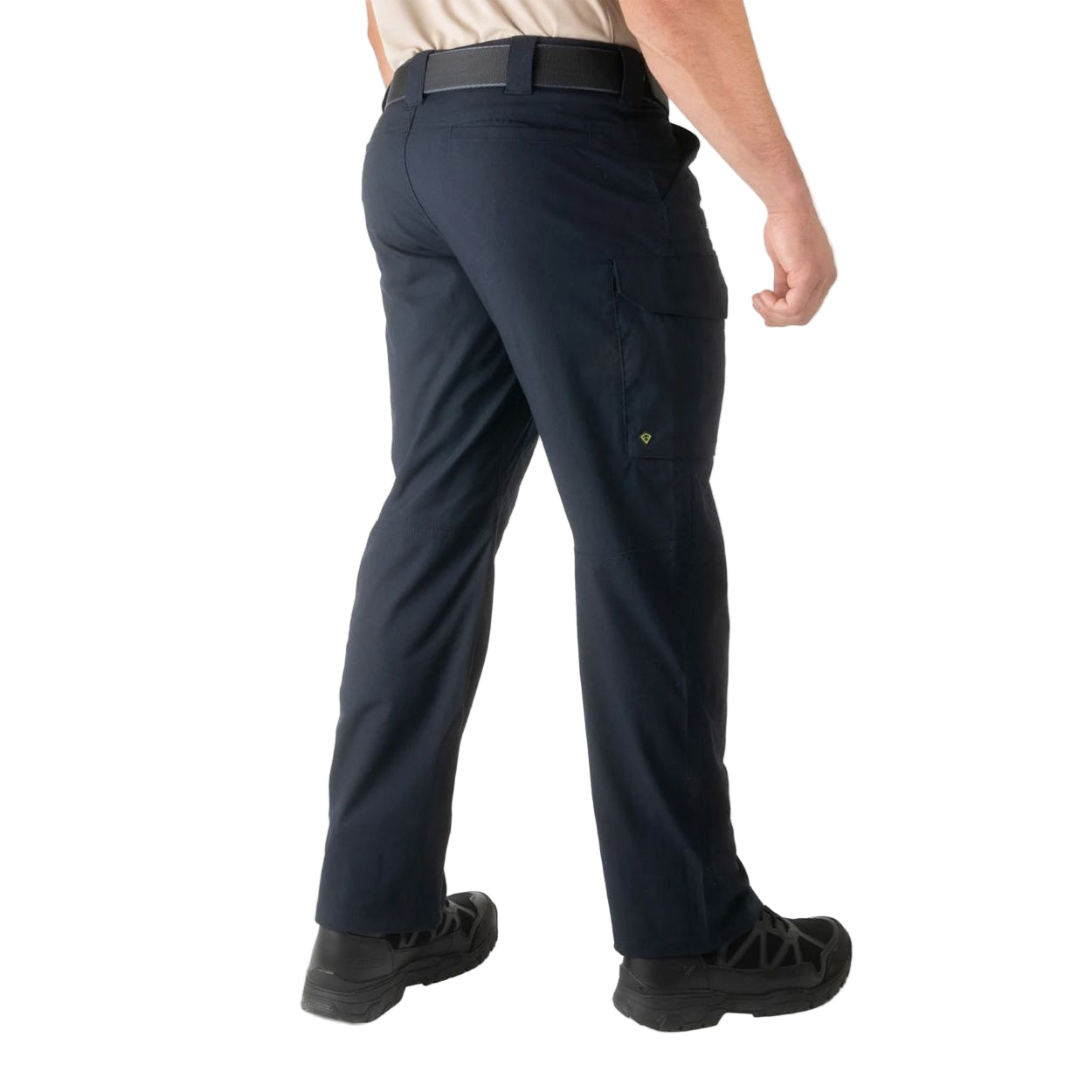 Midnight navy pants on a white background