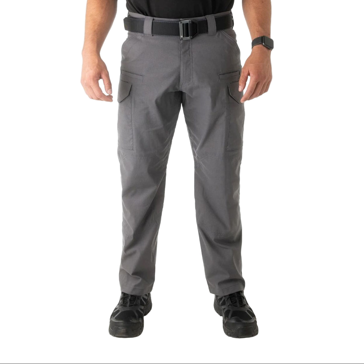 Wolf grey pants on a white background