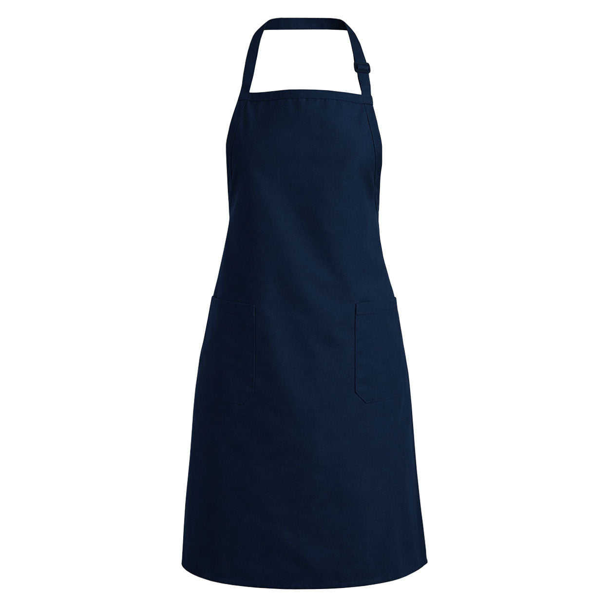 Navy apron on white background