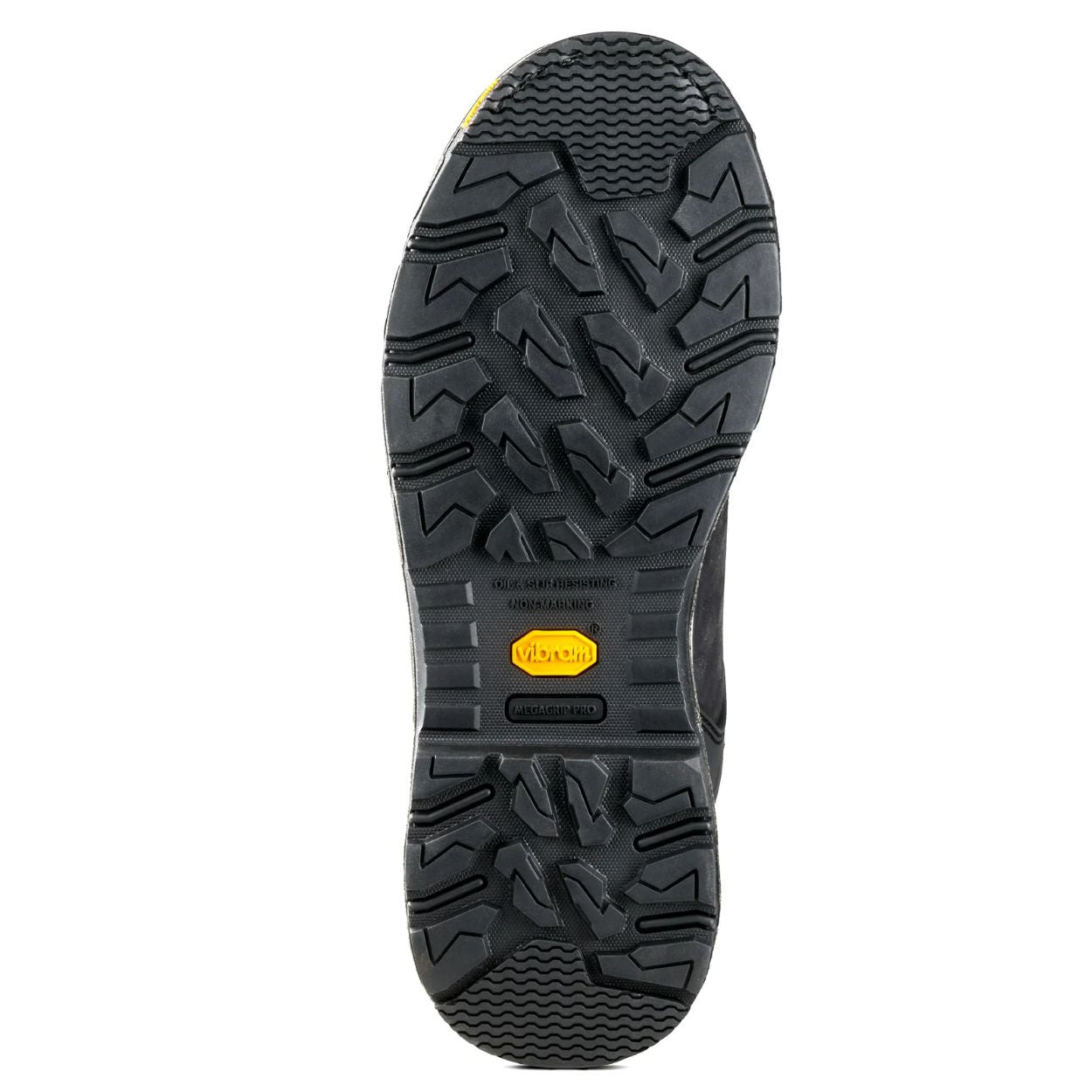 Black boot on a white background