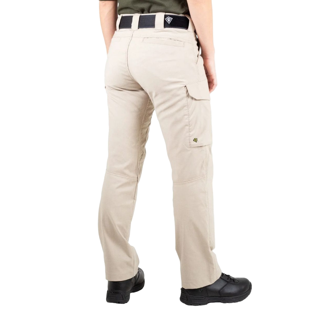 Khaki pants on a white background