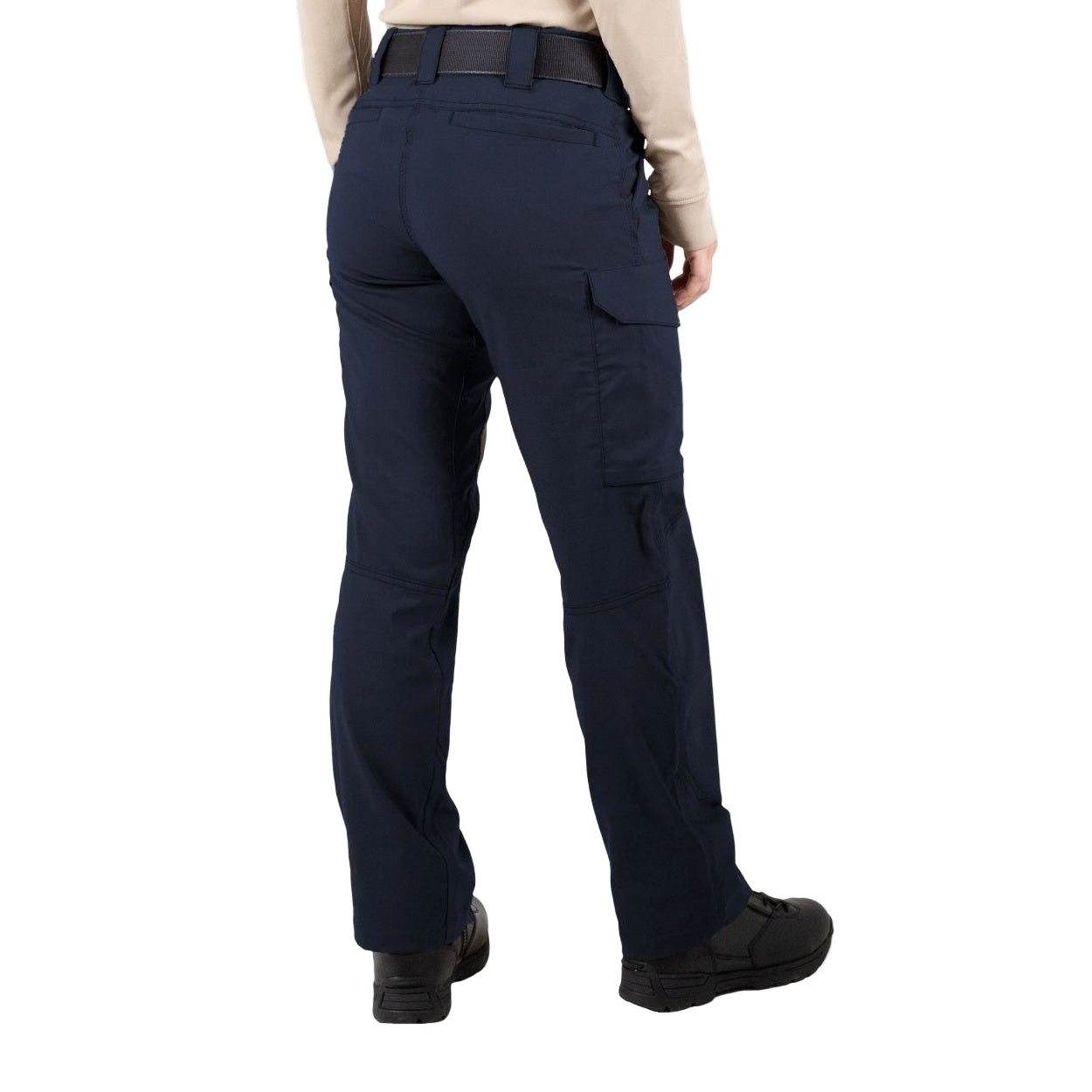 Midnight navy pants on a white background