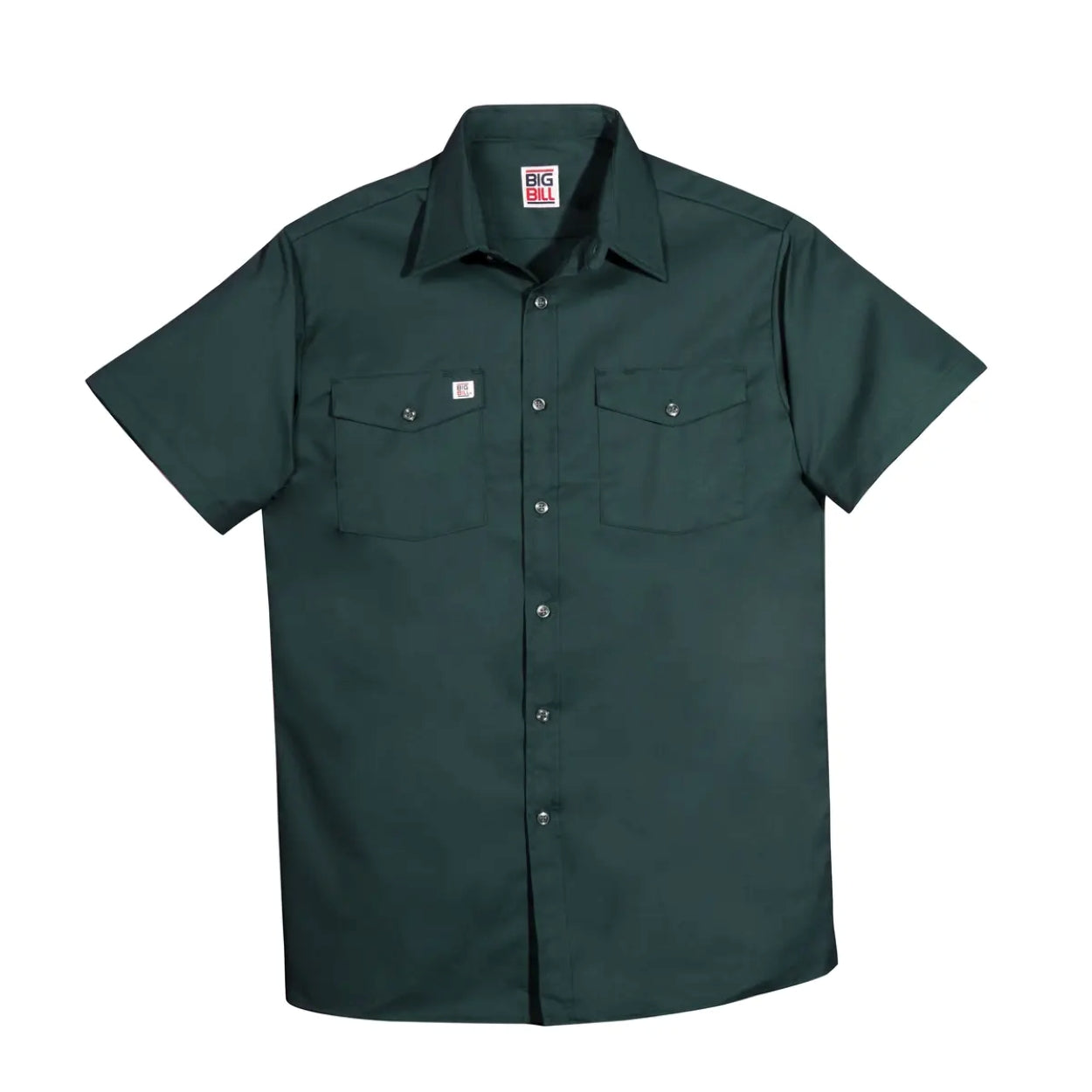 Green shirt on a white background