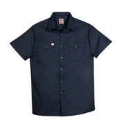 Navy shirt on a white background