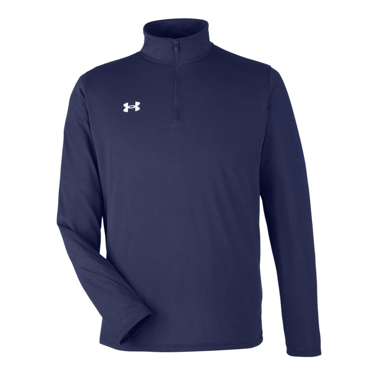 Midnight navy/white sweater on a white background
