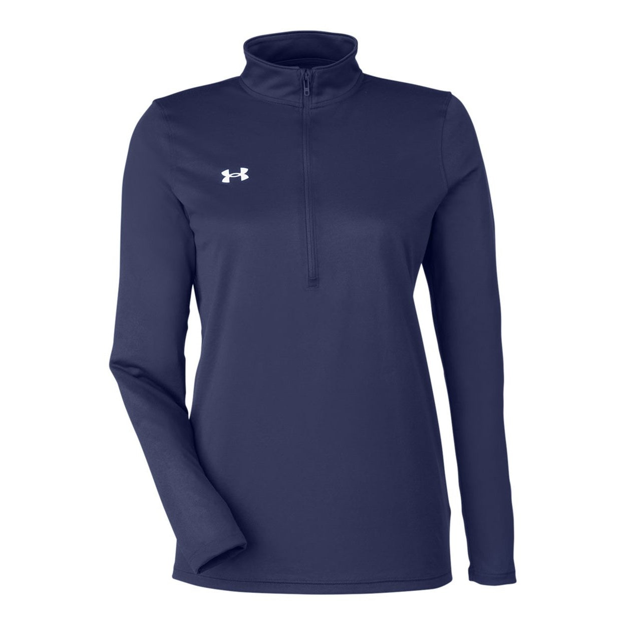 Midnight navy/white sweater on a white background