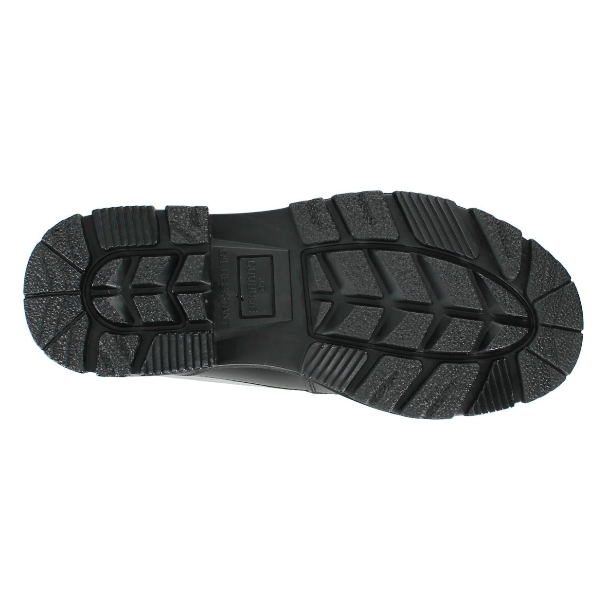 Black boot on a white background