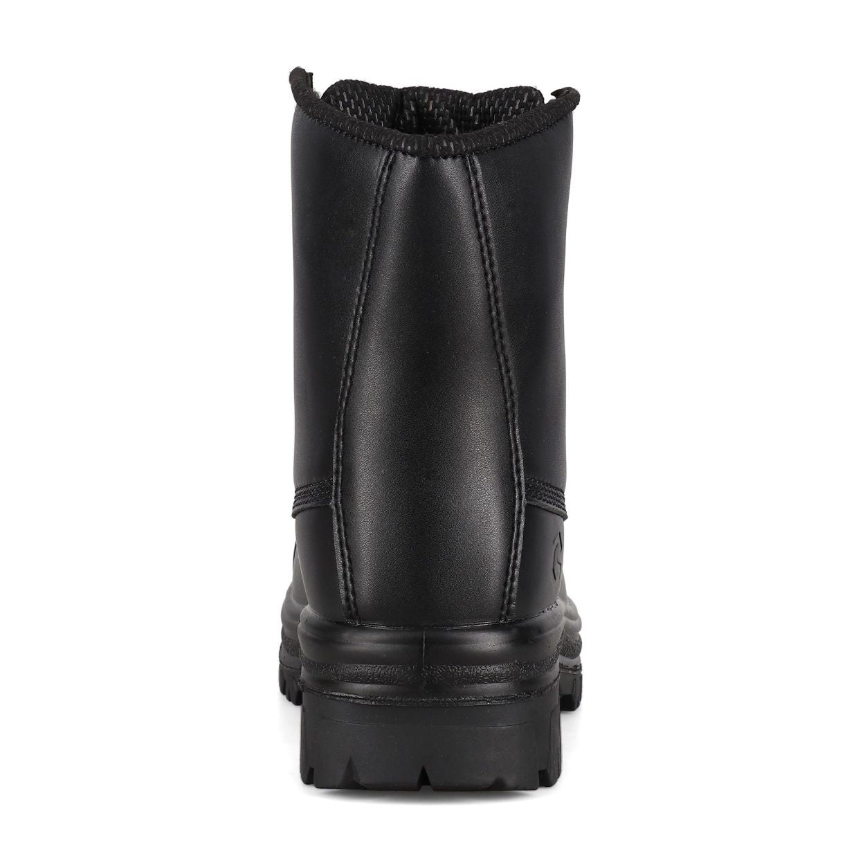 Black boot on a white background