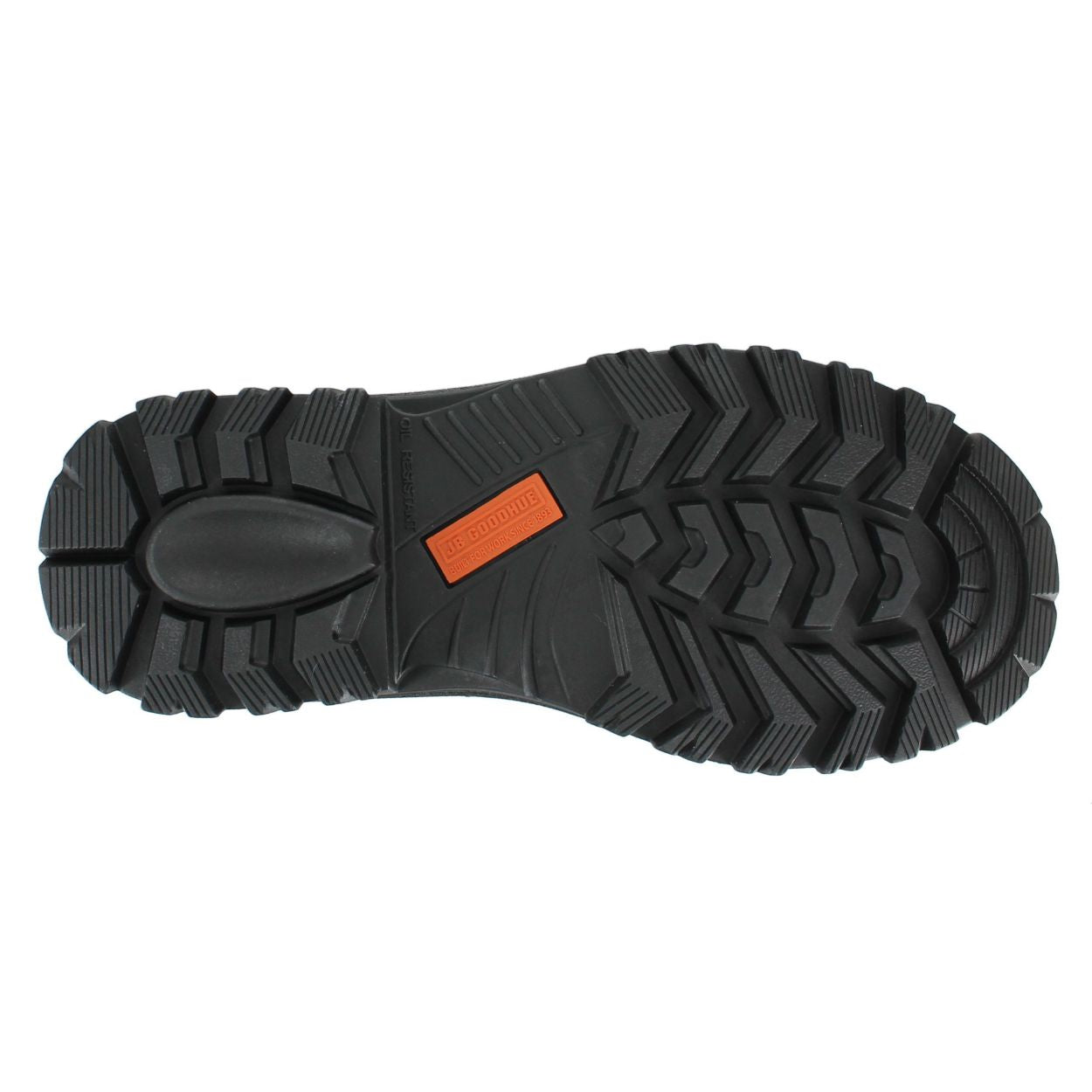Black boot on a white background