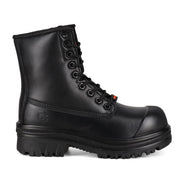 Black boot on a white background