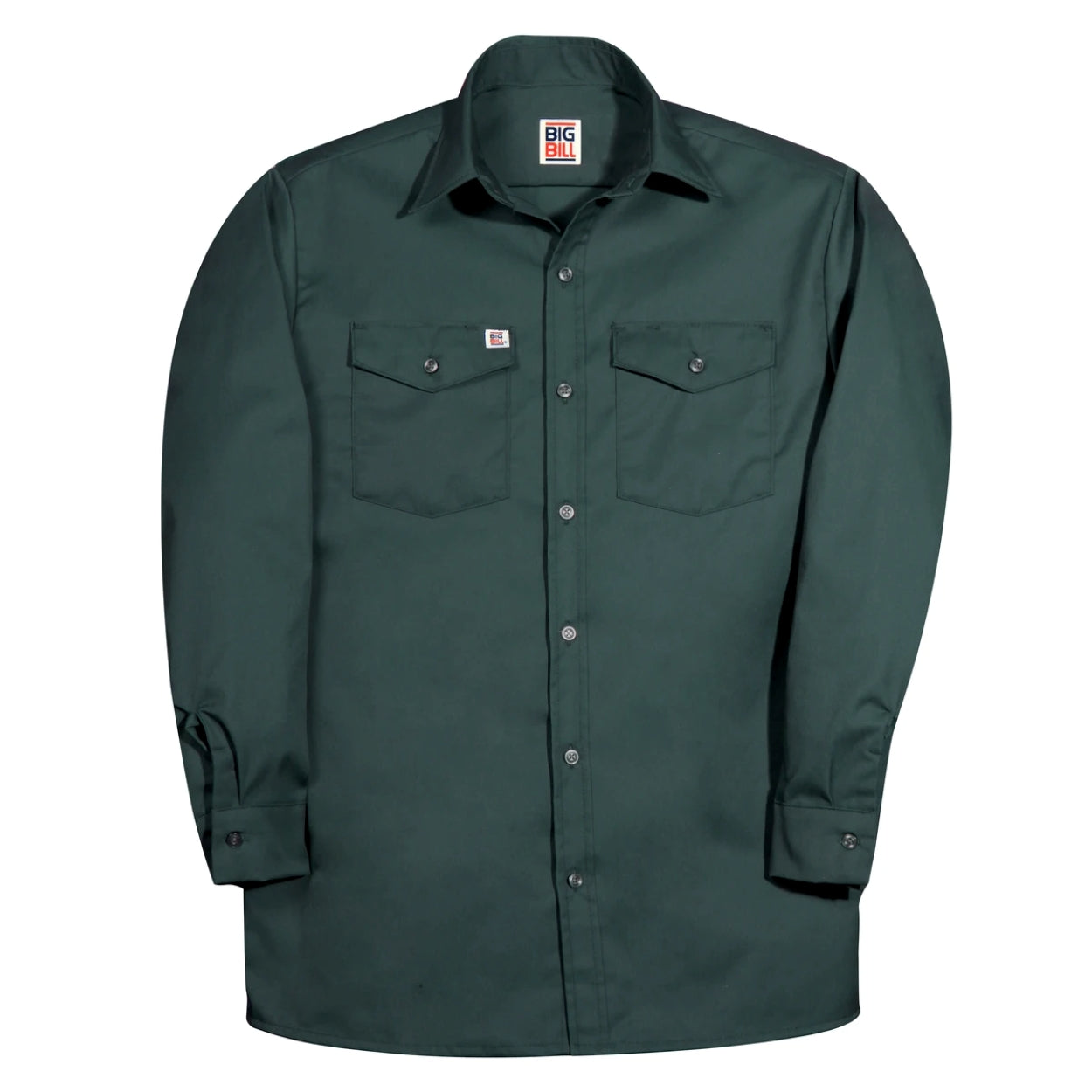 Green shirt on a white background