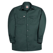 Green shirt on a white background