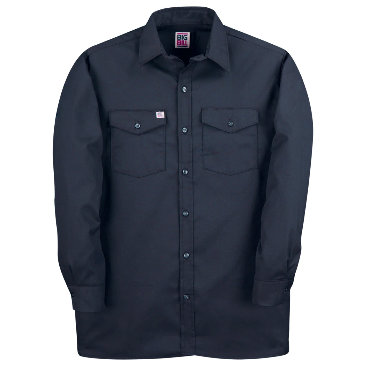 Navy shirt on a white background