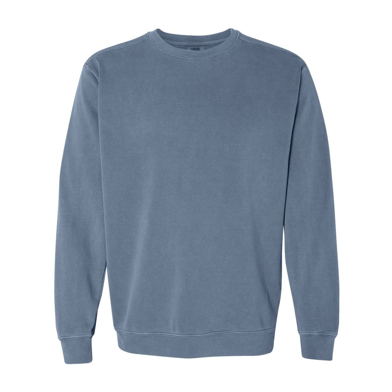 Blue jean sweater on a white background