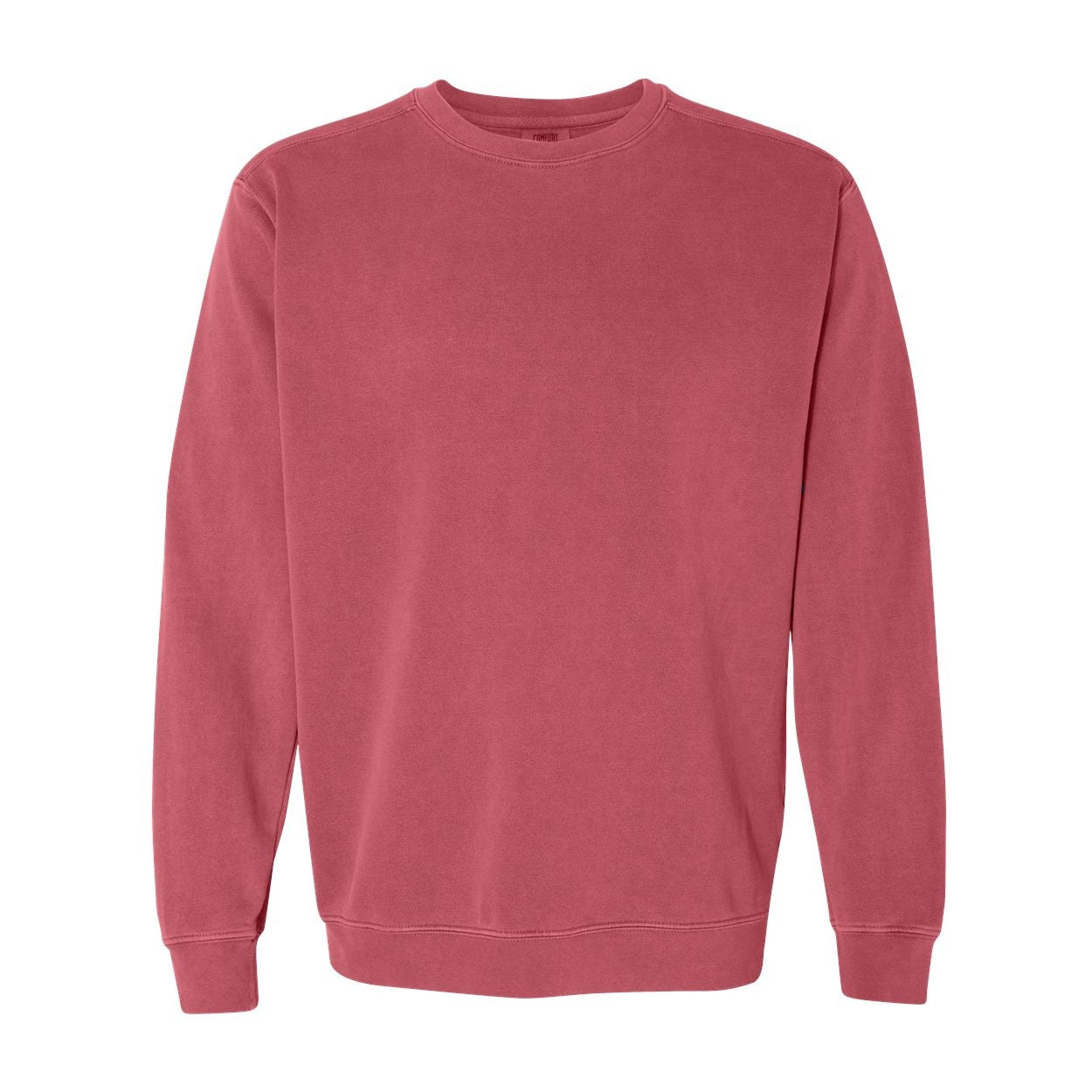 Crimson sweater on a white background