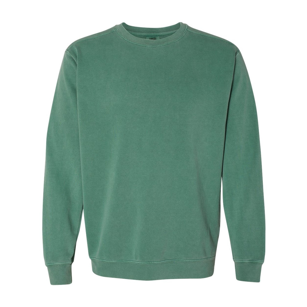Light green sweater on a white background