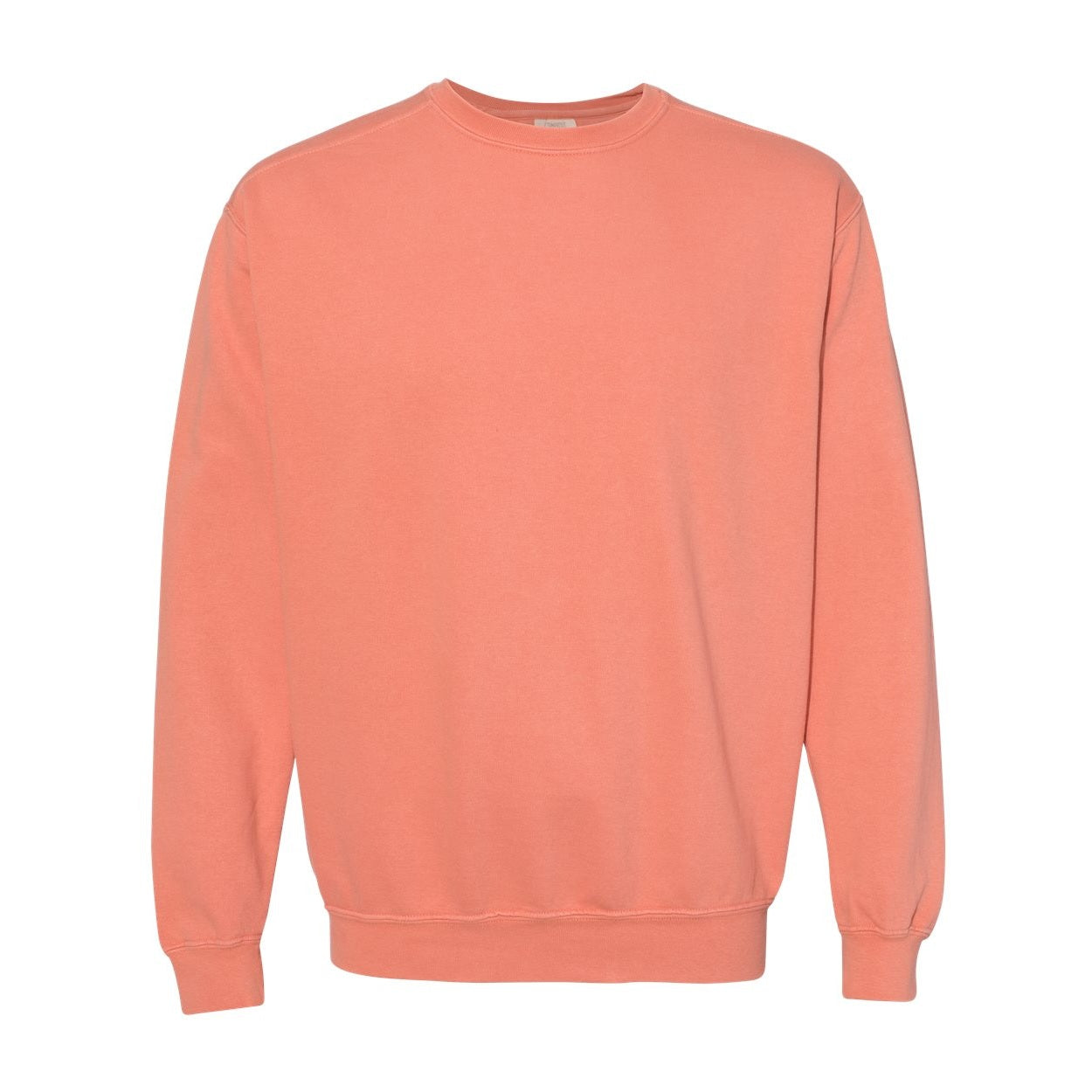 Terracotta sweater on a white background