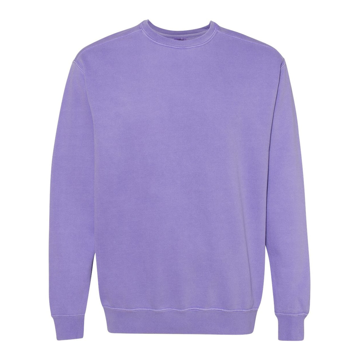 Violet sweater on a white background