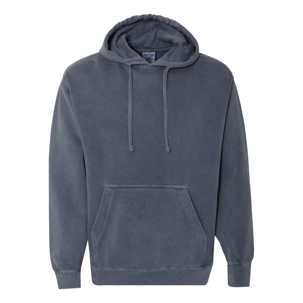 Denim sweater on a white background