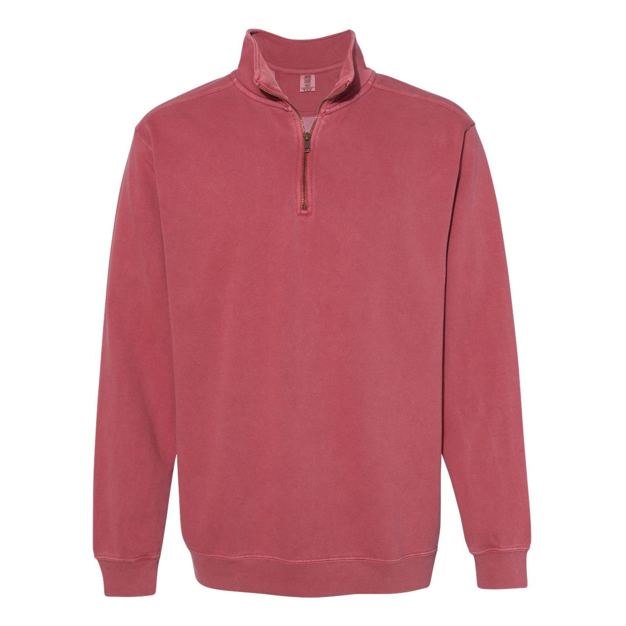 Crimson sweater on a white background